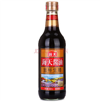 海天 金标生抽 黄豆酿造一级酱油 调味料调料500ml