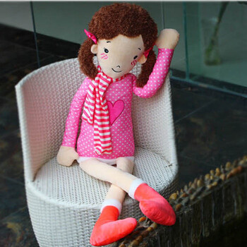 艾乐芙 女生创意生日礼物白富美高富帅情侣毛绒玩具公仔抱枕婚庆压床