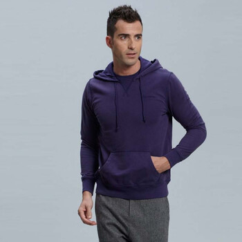 米安斯迪me&city春季男款重洗水套头卫衣513029 深紫 180/100a