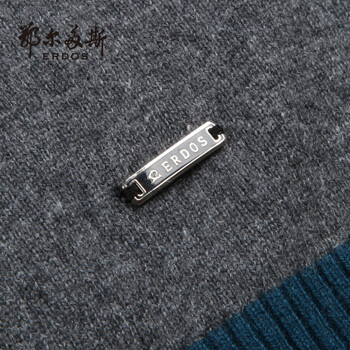 鄂尔多斯羊绒衫 2014秋冬新款v领男士套头衫 撞色休闲针织衫 100%纯