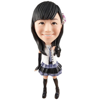 台湾非比寻常/陶土软陶公仔/真人玩偶/泥人陶偶/卡通雕塑/唱歌女