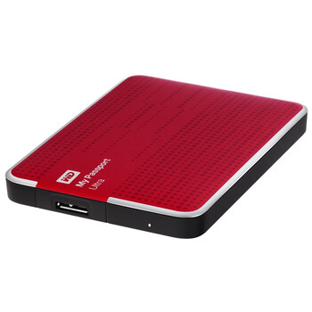 西部数据（WD） My Passport  Ultra USB3.0 1TB 超便携移动硬盘 （红色）WDBZFP0010BRD