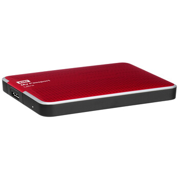 西部数据（WD） My Passport  Ultra USB3.0 1TB 超便携移动硬盘 （红色）WDBZFP0010BRD