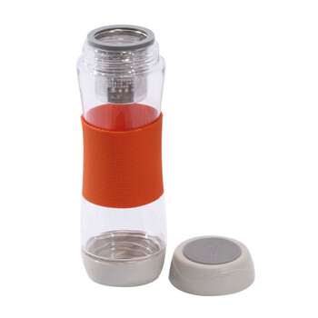 
                                                                                乐扣乐扣LOCK便携茶杯密封防漏运动水杯学生杯随手杯HLC820茶水分离塑料杯 咖啡色570ml                
