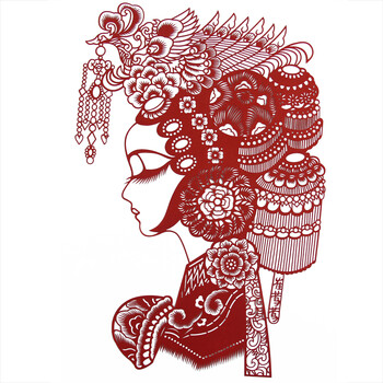 脸谱手工剪纸 手工艺品中国特色外事出国礼品送老外个性礼品 崔莺莺