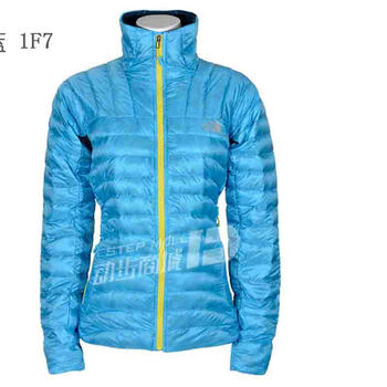 北面tnf/the north face 女款欧版800蓬户外羽绒服a0jj 浅蓝色 xs