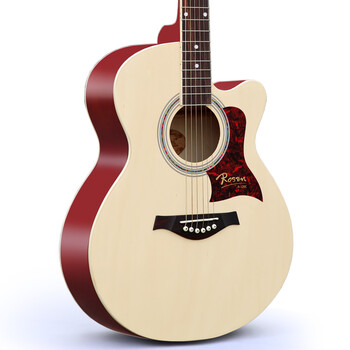 卢森rosen单板民谣吉他初学者面单木吉他新手入门吉它乐器经典款g1240