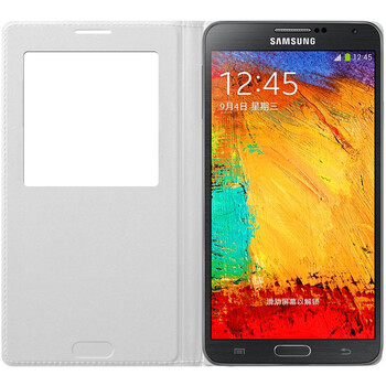 三星 Note3 手机 智能保护套 适用于N9006/N9002/N9008 白色