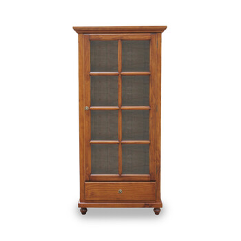 贝尼尼 欧式田园 瑞格楠木色 单门酒柜 环保 储物 家具 瑞格楠木色