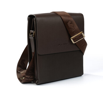富贵鸟(fuguiniao)新款男士斜挎单肩商务真皮休闲包nb33dd16 咖色 统