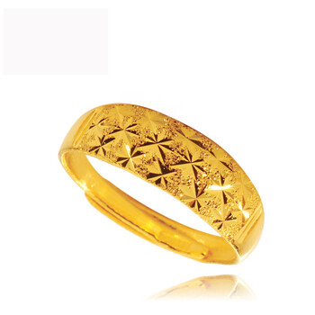 爱喜珠宝 千足金戒指 999金 黄金 戒指免工费 满天星戒指 活口 3.5克