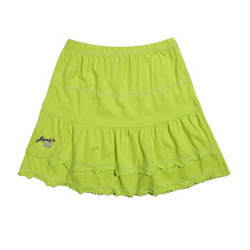 迪士尼/disney minnie米妮女童纯棉针织蛋糕裙 半身裙 绿色 13