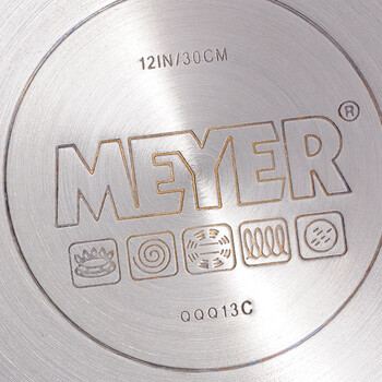 美亚（MEYER）30cm炒锅睿智内外矿物不粘锅玻璃盖单柄电磁炉通用82951