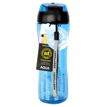 
                                        
                                                                                乐扣乐扣（lock&lock）AQUA水杯便携式防摔大容量户外水杯茶杯水壶HLC629B（650ml) 蓝色                