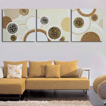 画都 天下画仓 浮雕皮画 现代简约 装饰画 家居挂件 圆满