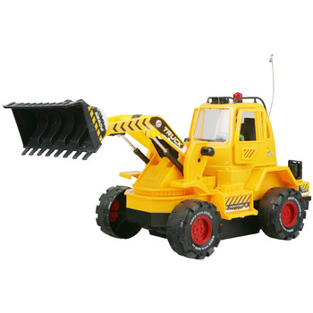 荣骏 无线遥控轮式推土工程车带电池可充电送人偶bb156