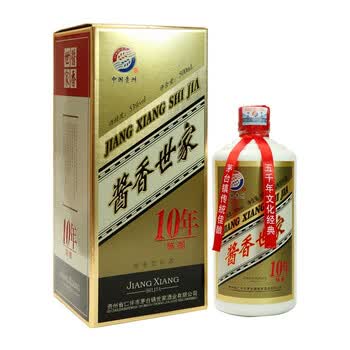 茅台镇 酱香世家 10年陈酿 53度 500ml 酱香型白酒