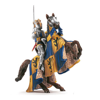 思乐schleich 骑在直立马匹上的侯爵 武士 s70009 德国仿真动物模型