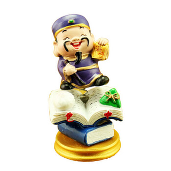 慈风阁 开光树脂q版文昌君 旺功名利禄助学业吉祥风水摆件