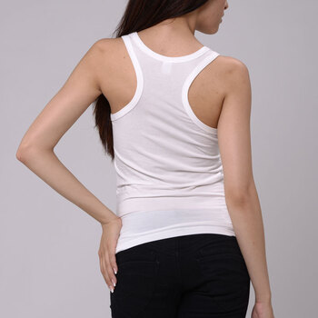 凯文弗 莫代尔工字背心 女士夏季打底背心 跨栏背心7051 白色 xxl