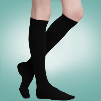 静脉曲张袜燃脂瘦腿袜 中筒瘦小腿 美腿瘦身减肥必备[bb060] 黑色 xl