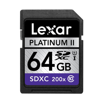 再特价：Lexar 雷克沙 Platinum II 200x SDXC存储卡（64G、class10、UHS-I）