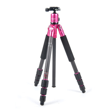 富图宝(Fotopro) C-4C(R) 彩色碳纤维三脚架 红色