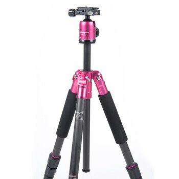 富图宝(Fotopro) C-4C(R) 彩色碳纤维三脚架 红色