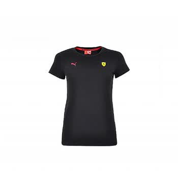 puma 女式 潮牌法拉利系列舒适透气圆领短袖t恤 56032102 黑色 l