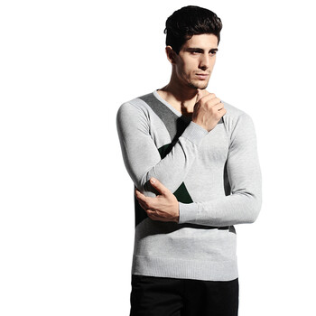 拓荒者男装 2012秋装新款 简约经典 时尚百搭 v字领口 男士针织衫w11