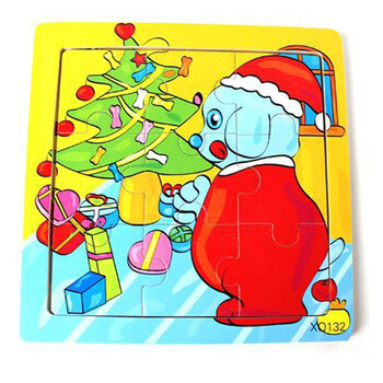 巧之木可爱卡通动漫木制拼图 儿童玩具拼图拼板益智玩具 圣诞老人x
