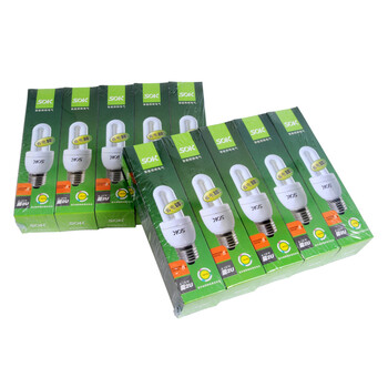 SOK三基色节能荧光灯管13W-2U-E27暖光色10只装