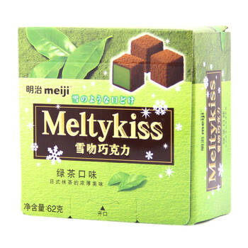 明治 雪吻巧克力(绿茶口味) 62g*3盒