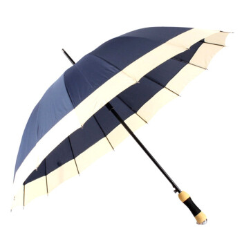 
                                        【京东超市】美度 晴雨两用自动开16骨长柄防风功能雨伞 M5001蓝色                