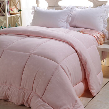 水星家纺 床上用品秋冬被子/纤维被芯 暖绒四孔冬被 特价 血牙色 220*