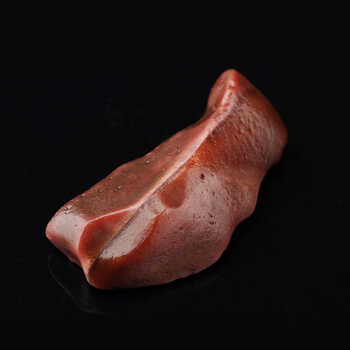 > 沙漠时光 新疆哈密红蛋白石玉原石001369天然成形呈色细腻