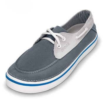 卡骆驰 crocs 帆布鞋 男 格子踏浪 om309-07m 中灰 m9