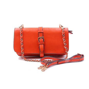 pinkberry帕芭厘 新款纯色牛皮单肩手拿女包808012