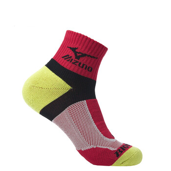 mizuno 美津浓 新品 男女 bio gear短筒功能运动袜 六色 红色 m