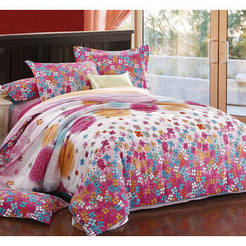 > 三和家纺 四件套 床品套件 全棉环保活性印花四件套 明艳 1.5米