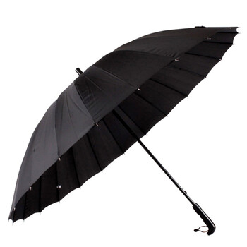 
                                        
                                                            美度 男士商务型素色24骨超大防风长柄晴雨两用雨伞 M5005黑色                