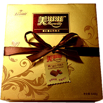 金帝美滋滋榛仁脆心巧克力648克*1盒