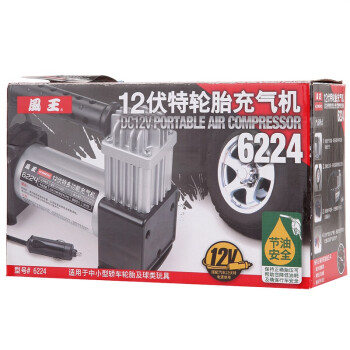 风王（COIDO） 6224 12伏特轮胎充气机 （黑色）