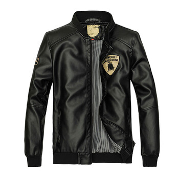 兰博基尼男装韩版修身立领夹克 黑色 l价格(怎么样)_易购外套比价频道