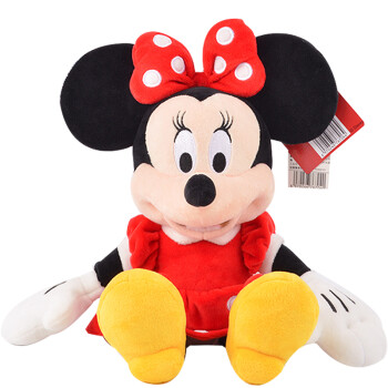 迪士尼Disney 经典系列米奇米妮公仔毛绒玩具儿童节生日礼物靠垫布娃娃 米妮46cm
