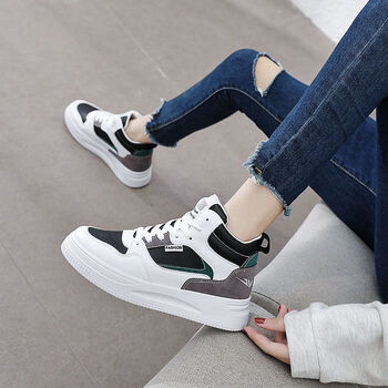 回力高帮鞋女2023年新款秋季女鞋百搭厚底运动休闲板鞋ins潮鞋子白黑