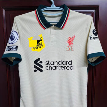 莲狮(顶配)2122利物浦客场球员版球衣 萨拉赫阿诺德短袖足球服polo