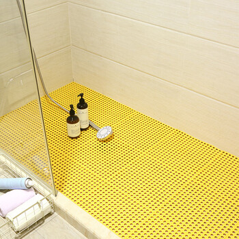 浴室防滑垫卫生间地垫大号家用拼接淋浴房洗澡隔水镂空塑料脚垫 拼接
