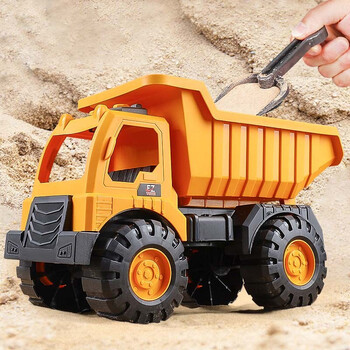 糜竺儿童大号翻斗车自卸大3卡车三岁男孩运输5货车工程小汽车男童玩具