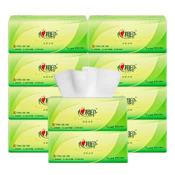 心相印 抽纸110抽10包/1提 面巾纸餐巾纸 茶语系列抽纸10dt15110